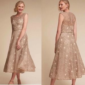 BHLDN Sara Emanuel Presley Geometric  Dress